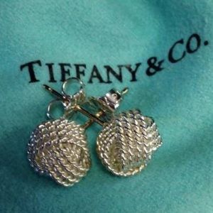 Tiffany knot twist earrings